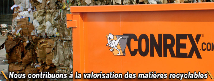 conteneur pour matière recyclabe.